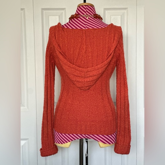 Orange Hooded Sweater - Picture 5 of 5